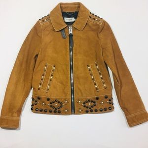 Coach Suede Stud Jacket